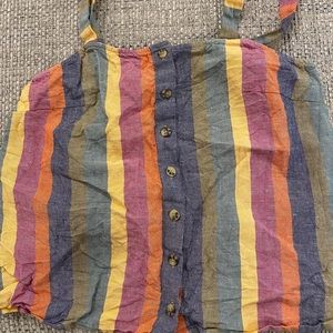 Madewell Rainbow Button Tank